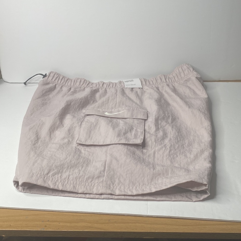 Nike Women's Cargo Drawstring Shorts - Light Mauve - Picture 6 of 12